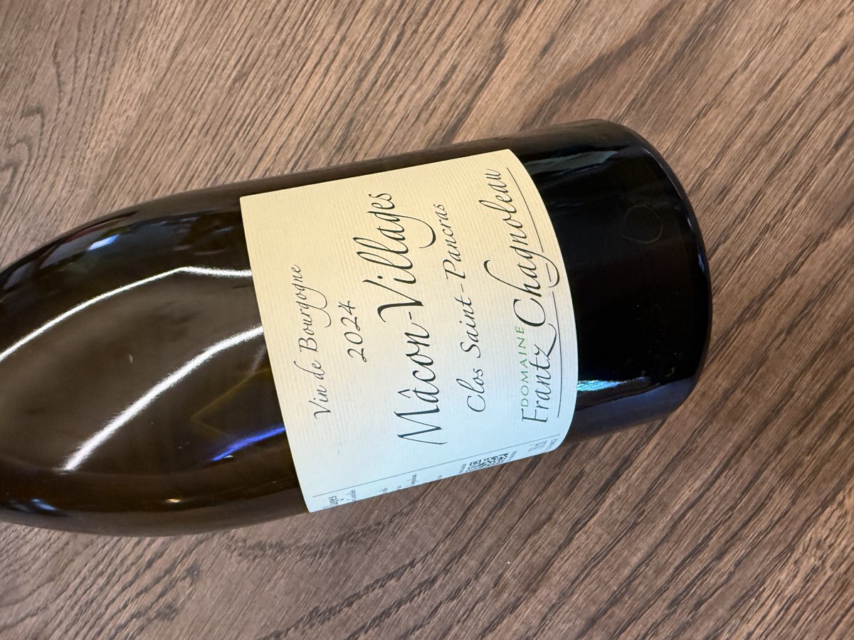 FRANTZ CHAGNOLEAU MACON VILLAGE CLOS SAINT PANCRAS 2024 BIO VOL.13.0